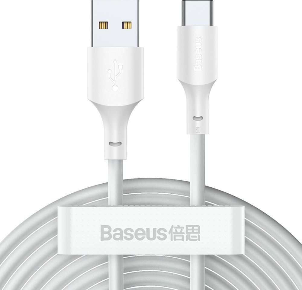 Baseus USB-A - USB-C USB cable 1.5 m White (TZCATZJ-02) USB kabelis