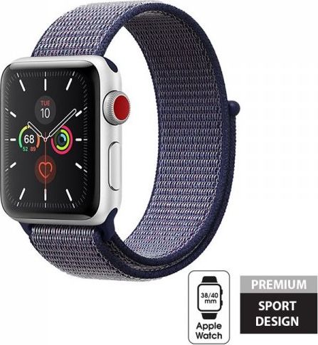 Crong Crong Nylon Band - Pasek sportowy Apple Watch 38/40 mm (Midnight Blue) CRG-40NLB-MBL (5907731983778)