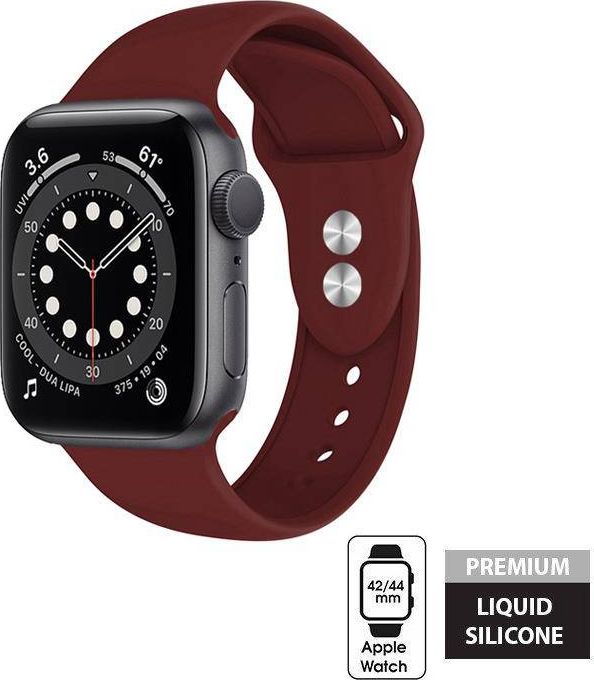 Crong Pasek Crong Liquid Band do Apple Watch 42/44 mm bordowy CRG-44LQB-BDX (5907731987226)