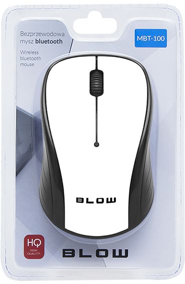 Mysz Blow MBT-100 (84-022#) MBT-100 biala (5900804102502) Datora pele