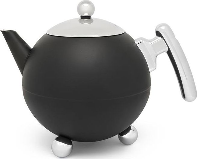 Bredemeijer Teapot Bella Ronde 1,2l black matt / chrom 101006