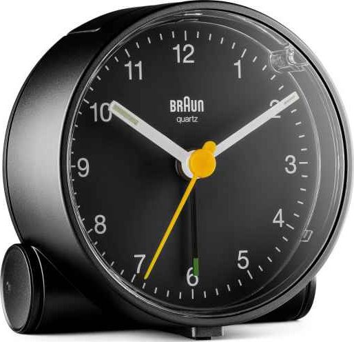 Braun BC 01 BW quartz alarm clock black radio, radiopulksteņi