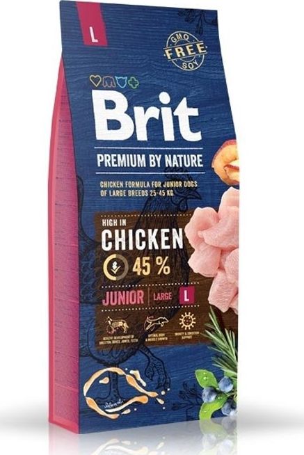 Brit Premium By Nature Junior L Large 3kg 92858 (8595602526420) barība suņiem