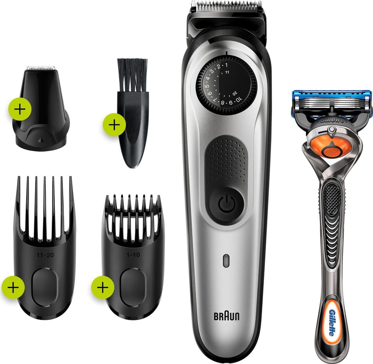 Braun Beard Trimmer BT5260 Operating time (max) 100 min, Lithium Ion, Number of shaver heads/blades 1, Black/Grey 4210201282310 Vīriešu skuveklis