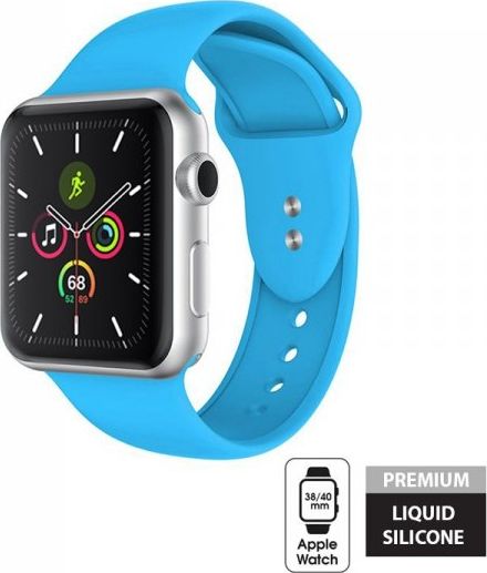 Crong Crong Liquid Band - Pasek do Apple Watch 38/40 mm (niebieski) CRG-40LQB-BLU (5907731985093)