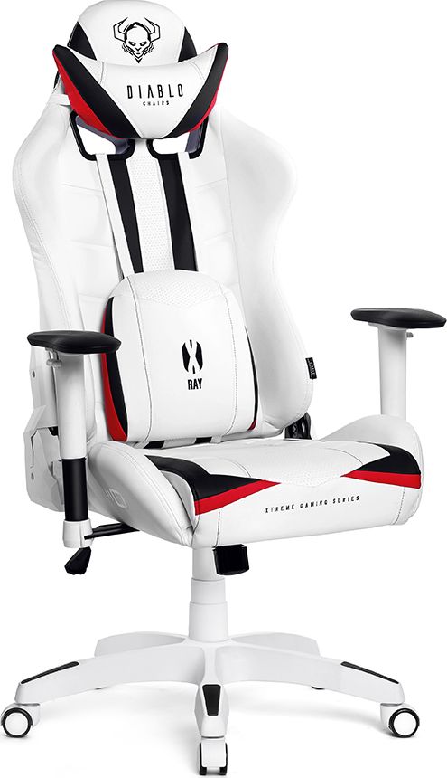Fotel Diablo Chairs X-RAY Normal Size L Bialo-czarny 5902560336061 (5902560336061) datorkrēsls, spēļukrēsls