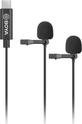 Boya dual-mic lavalier microphone -for type-c devices Mikrofons