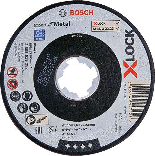 Bosch Bosch cutting disk X-LOCK Expert for Metal 115mm straight (115 x 1.6 x Length 22.23mm)