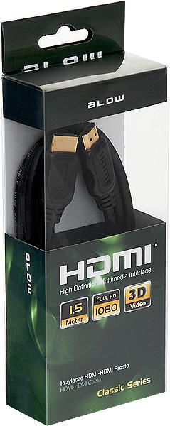 BLOW HDMI-HDMI 1.5m CLASSIC kabelis, vads