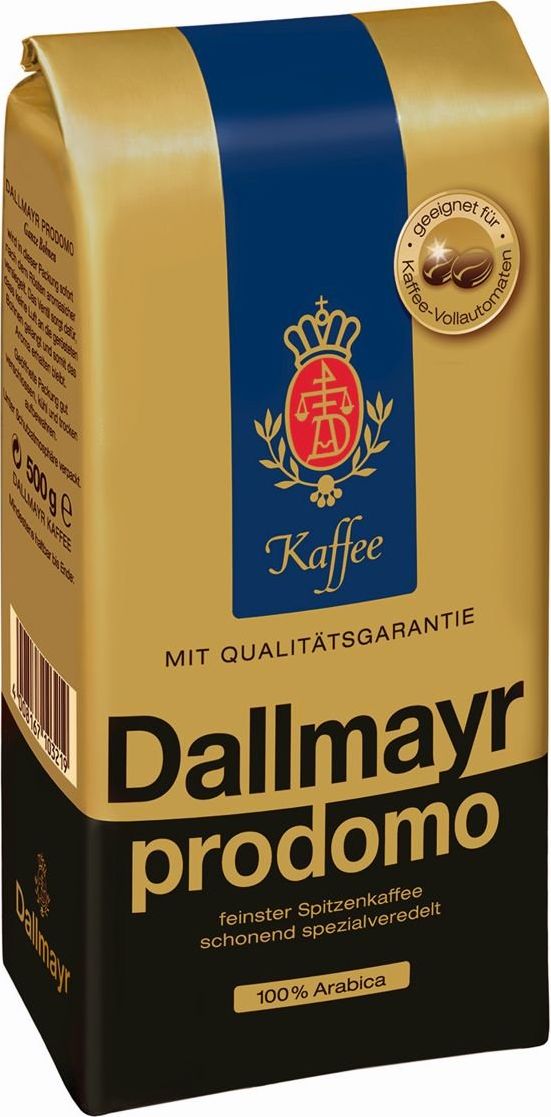 Dallmayr Prodomo coffee beans 500 g piederumi kafijas automātiem