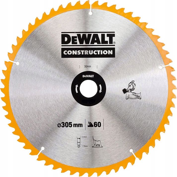 Dewalt Circular Saw 305x30mm x 60z (DT1960-QZ) Elektriskais zāģis