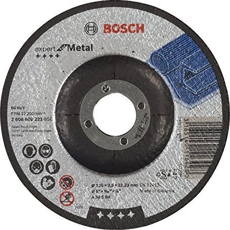 Bosch tarcza tnaca wygieta do metalu A 30 S BF 125x2,5x22mm (2608600221) 2.608.600.221 (3165140116428)