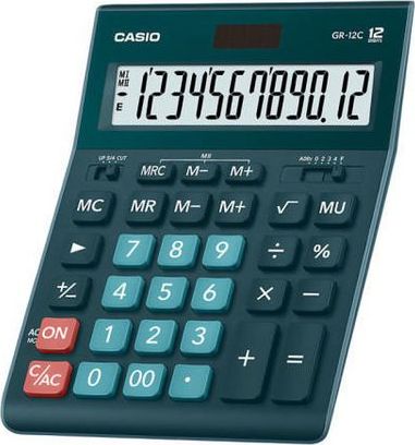 Kalkulator Casio 3722 GR-12C-DG CAS095 (4549526701047) kalkulators