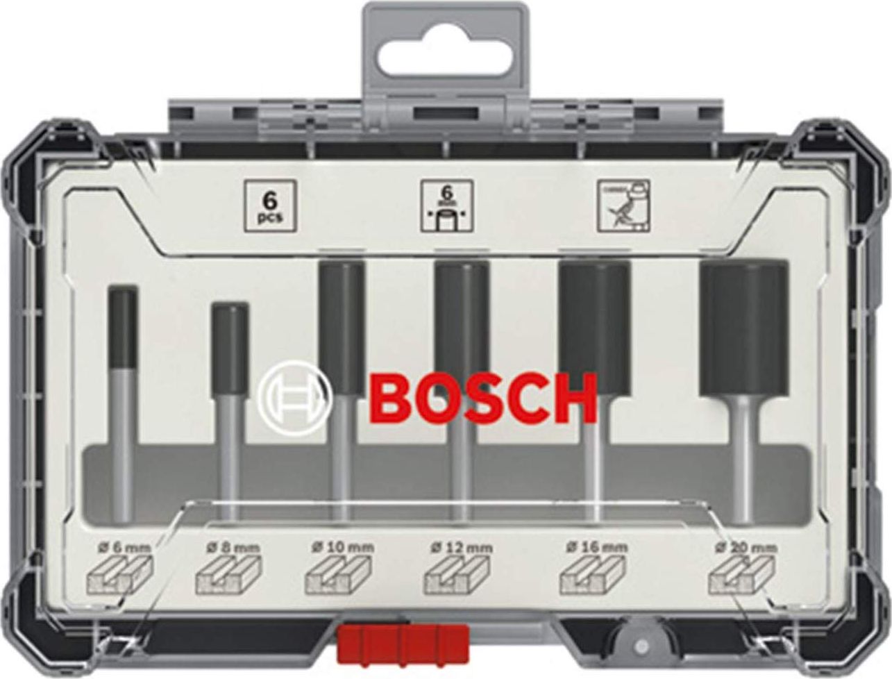 Bosch 6 pcs Groove Cutter Set 6mm Shank