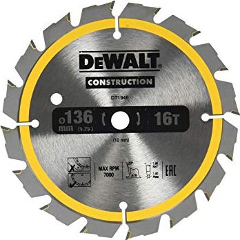 Dewalt Pila Tarcz.136x10mmx24z Dt1947-qz Elektriskais zāģis