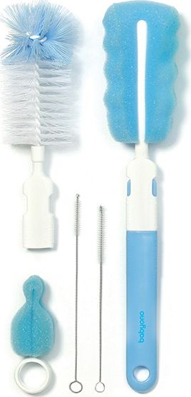 BabyOno Bottle and pacifier brush set with replaceable handle (735/01)