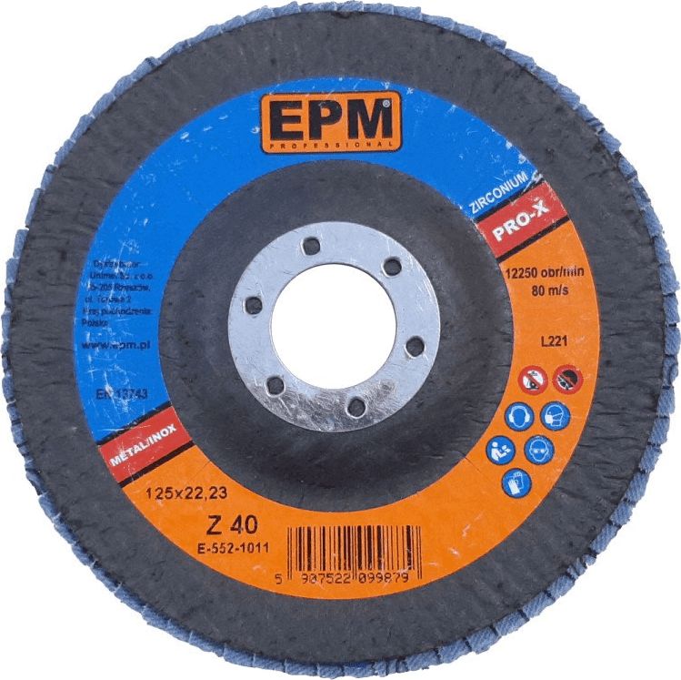 EPM lamelka cyrkonowa EPM PRO-X graulacja 40 125mm (E-552-1011) E-552-1011 (5908235760728)