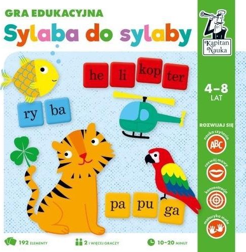 Edgard Kapitan Nauka. Gra edukacyjna. Sylaba do sylaby 368960 (5903792767227) galda spēle