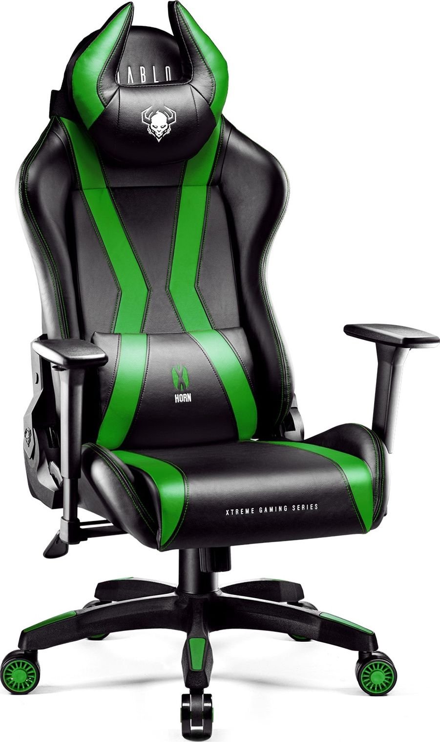 Diablo X-Horn 2.0 Normal Size Zielony datorkrēsls, spēļukrēsls