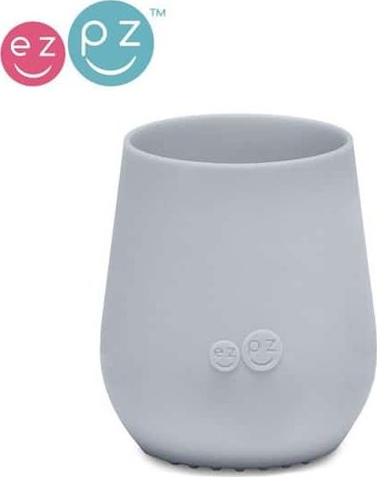 Ezpz Silikonowy Kubeczek Tiny Cup Pastelowa Szarosc 60ml 6m+ EZPZ 6021400 (818156021400) piederumi bērnu barošanai