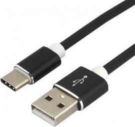 Kabel USB EverActive USB-A - USB-C 1.5 m Czarny (CBS-1.5CB) USB kabelis