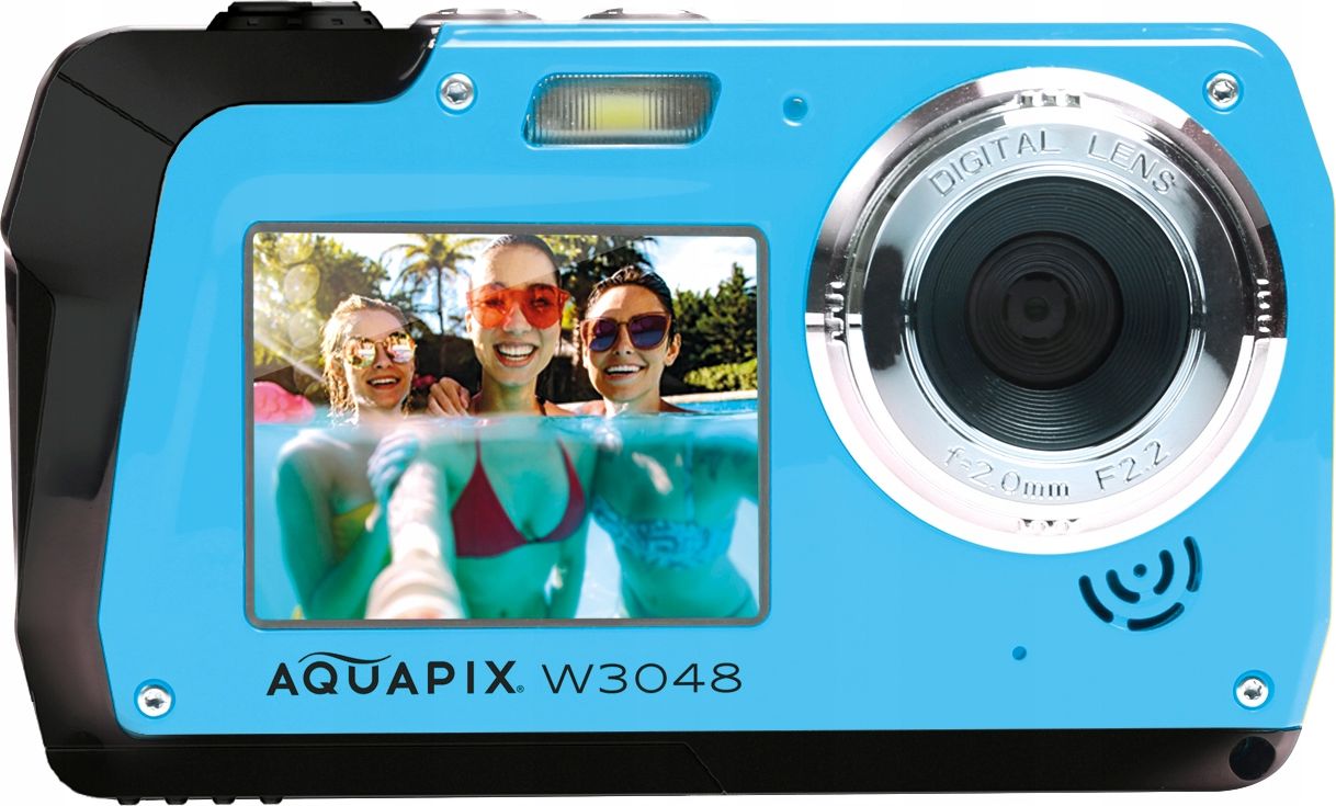 Aparat cyfrowy EasyPix Aquapix W3048 niebieski SB5921 (4260041686090) Digitālā kamera