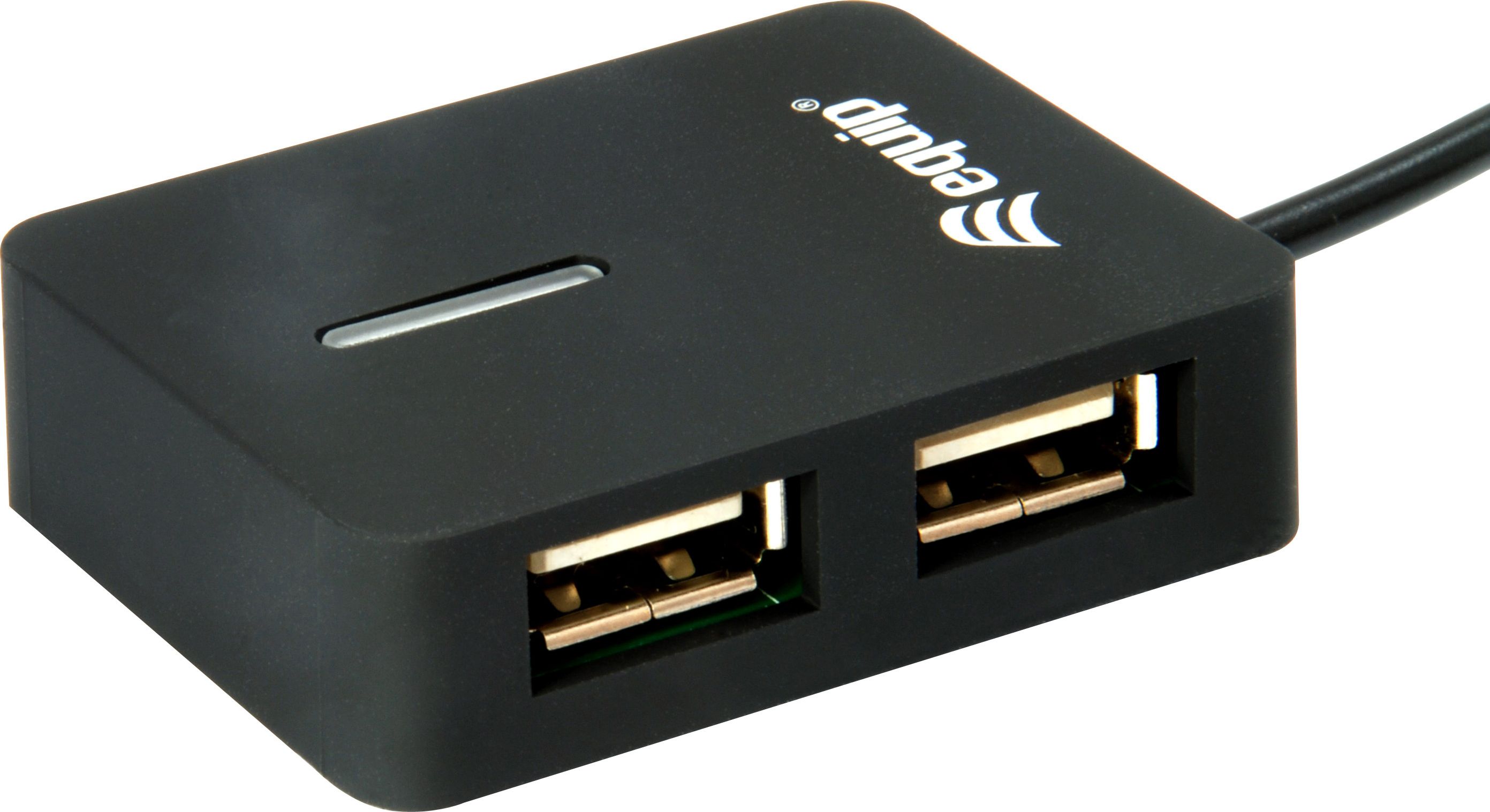 Equip USB-Hub 4-Port 2.0  ->4x2.0      ohne Netzteil schwarz USB centrmezgli