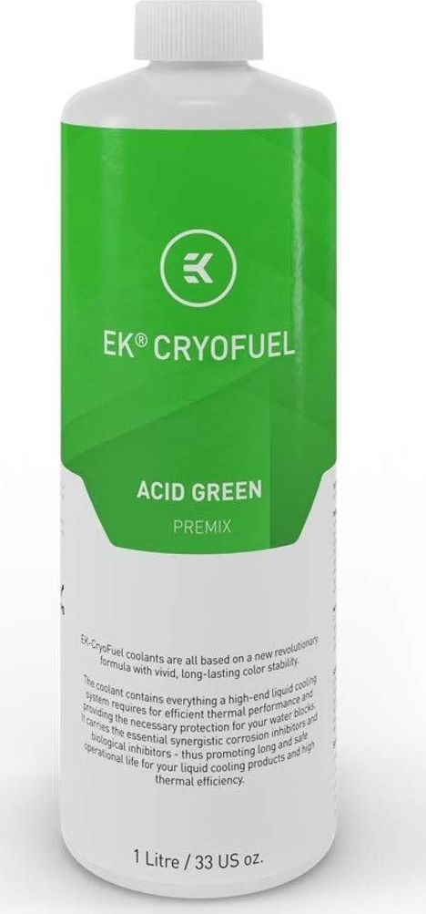 EK Water Blocks EK Water Blocks EK-CryoFuel, 1000ml Fertiggemisch - Acid Green ūdens dzesēšanas sistēmas piederumi