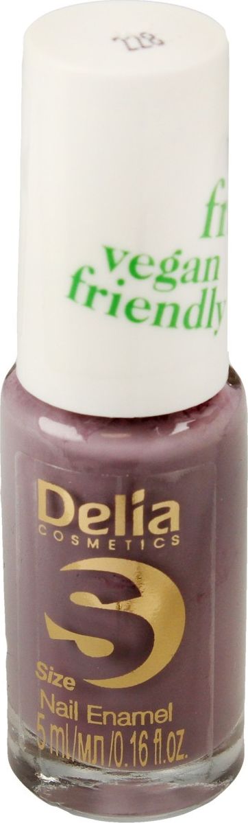 Delia Delia Cosmetics Vegan Friendly Emalia do paznokci Size S nr 228 Psycho 5ml 719971 (5901350479971)