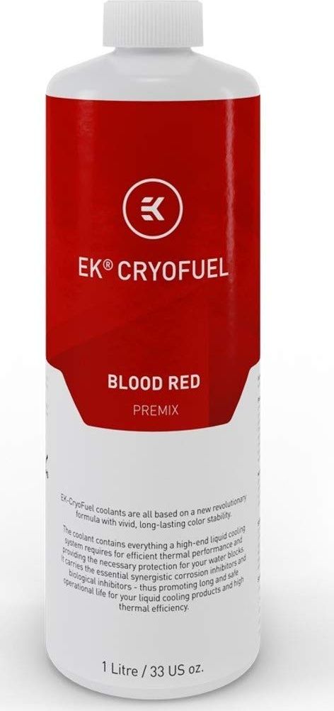 EK Water Blocks EK-CryoFuel, 1000ml ready-mixed - Blood Red ūdens dzesēšanas sistēmas piederumi