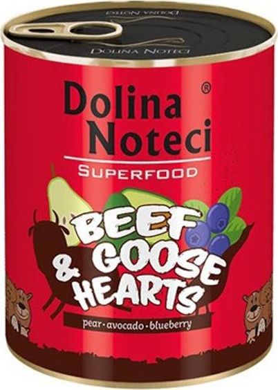 Dolina Noteci Dolina Noteci Premium Superfood Pies Wolowina i serca gesi puszka 800g 11835802 (5902921303633) barība suņiem