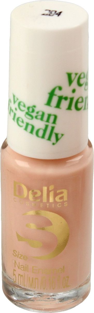 Delia Delia Cosmetics Vegan Friendly Emalia do paznokci Size S nr 204 Honey Pink 5ml 719735 (5901350479735)