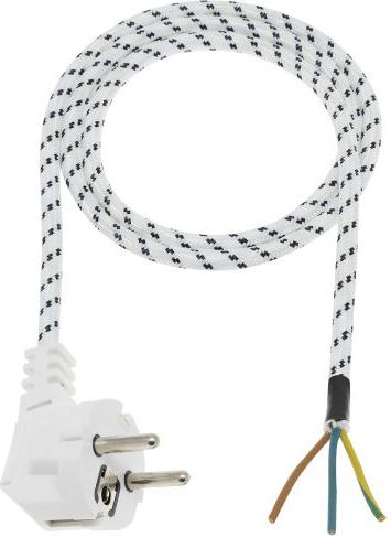 Elgotech Connection cord with plug w/u PP-1 /for iron/cotton 1.8m (PGZ) Barošanas kabelis