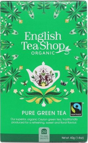 English Tea Sho Herbata zielona (20x2) BIO 40 g 680275029151 (680275029151) piederumi kafijas automātiem