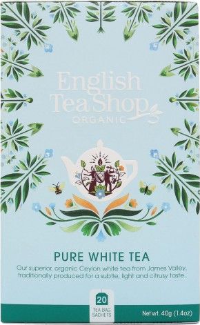 English Tea Sho Herbata biala (20x2) BIO 40 g 680275029267 (680275029267) piederumi kafijas automātiem
