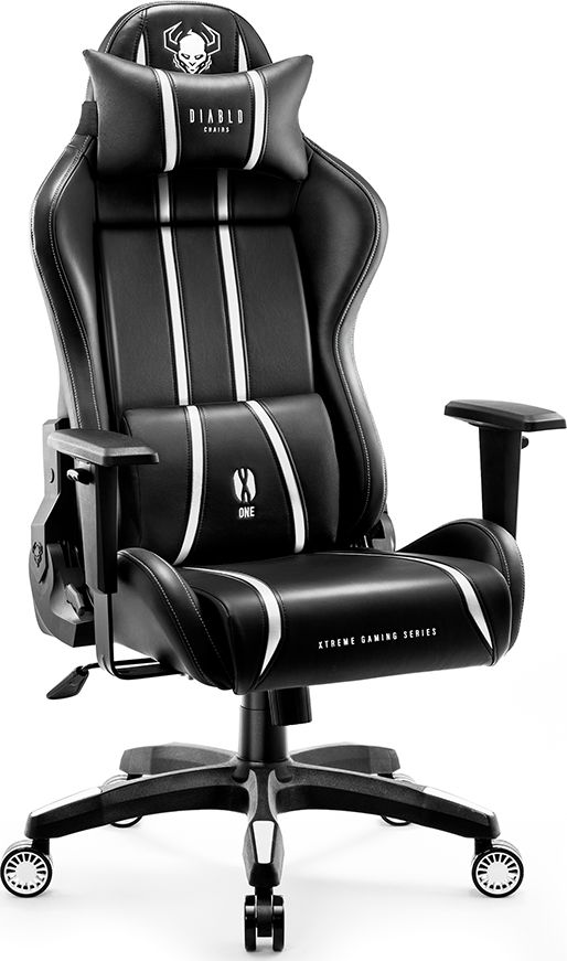 Diablo X-One 2.0 Normal Size Czarno-Bialy datorkrēsls, spēļukrēsls
