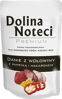 Dolina Noteci DOLINA NOTECI PIES 100g DANIE WOLOWINA Z PAPRYKA I MAKARONEM, saszetka dla ras malych /10 VAT012077 (5902921301226) barība suņiem