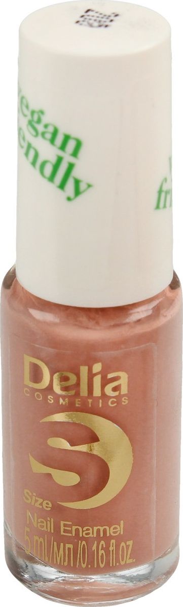 Delia Delia Cosmetics Vegan Friendly Emalia do paznokci Size S nr 208 Tea Rose 5ml 719773 (5901350479773)