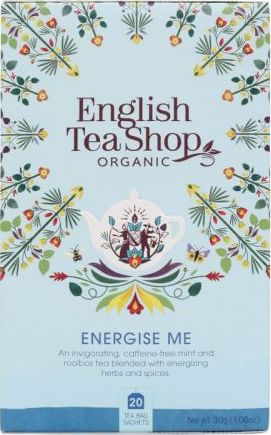 English Tea Shop Herbatka Energise Me 20x1,5g BIO 30 g English Tea Shop 680275043928 (680275043928) piederumi kafijas automātiem