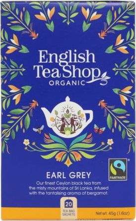 English Tea Shop Herbata Earl Grey 20x2,25g BIO 45 g English Tea Shop 680275029144 (680275029144) piederumi kafijas automātiem