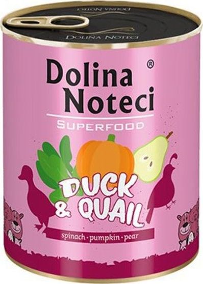 Dolina Noteci Dolina Noteci Premium Superfood Pies Kaczka i przepiorka puszka 400g 11835404 (5902921303602) barība suņiem