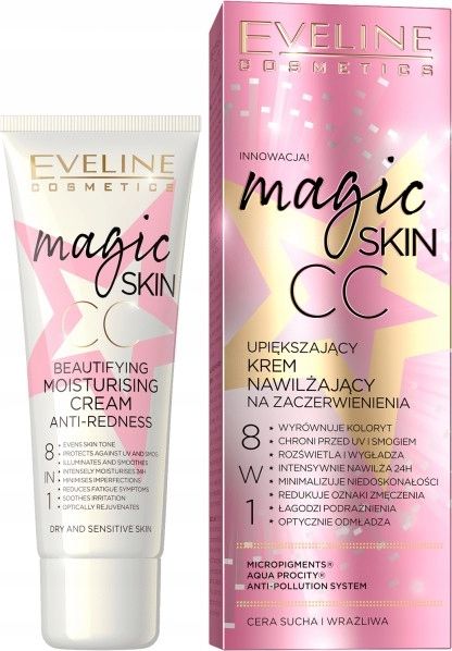 Eveline Krem nawilzajacy Magic Skin Cc na zaczerwienienia 5901761967869 (5901761967869) tonālais krēms