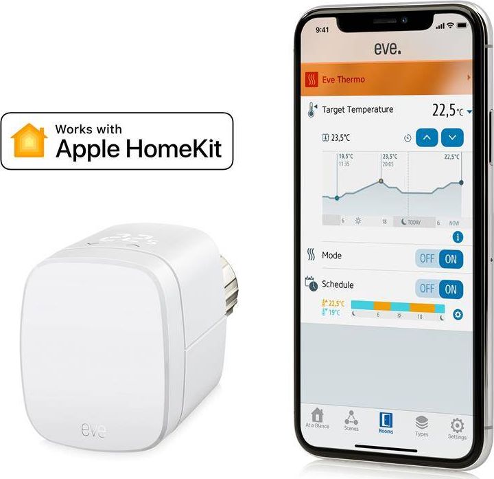 Eve Thermo (Smartes Heizkorperthermostat mit Apple HomeKit-Technologie)