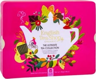 English Tea Sho Zestaw herbatek The Ultimate Tea Collection w ozdobnej puszce BIO 69 g 680275058144 (680275058144) piederumi kafijas automātiem