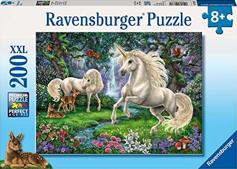 Ravensburger Puzzle  Tajemnicze jednorozce (12838) 128389 (4005556128389) puzle, puzzle