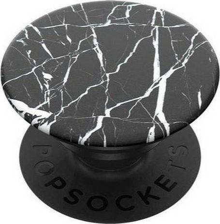 PopSockets PopGrip - Extendable base and handle with removable top - Black Marble aksesuārs mobilajiem telefoniem