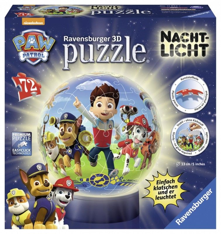 Ravensburger Puzzle 72 elementy - Lampka, Psi Patrol (GXP-632975) GXP-632975 (4005556118427) puzle, puzzle