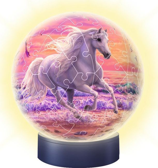 Ravensburger 3D puzzle night light horses a beach -  118434 galda spēle