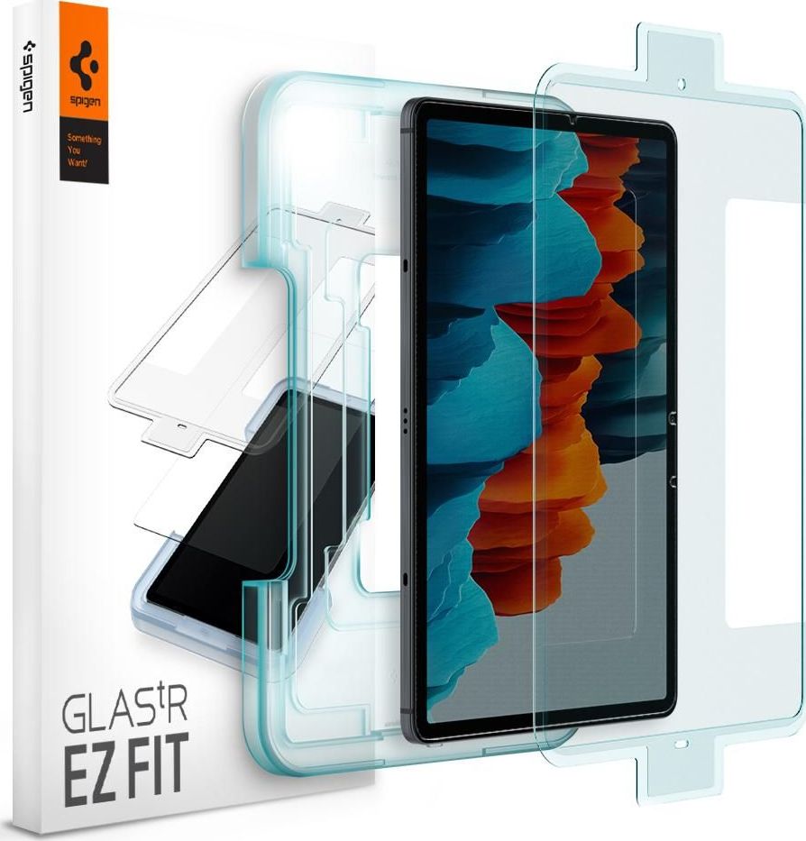 Spigen Protective Film Tempered Glass Spigen Glas.Tr Ez Fit Galaxy Tab S7 11.0 T870 / T875 + Installation Kit Planšetes aksesuāri