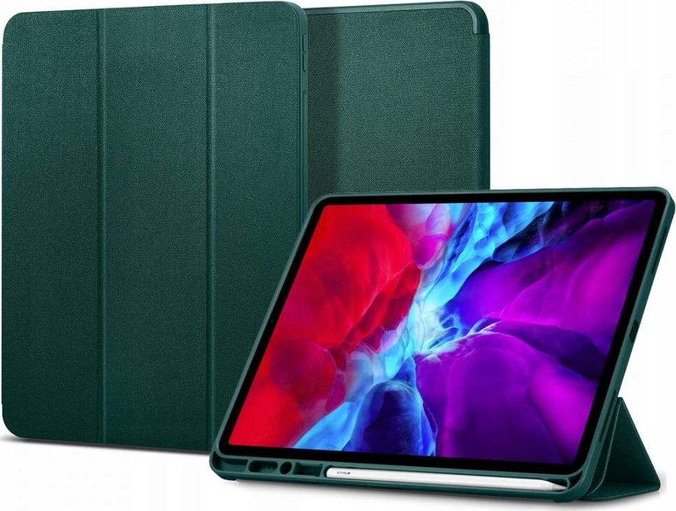 Spigen Urban Fit Ipad Pro 11 2018/2020 Tablet Case Midnight Green planšetdatora soma